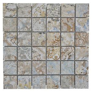 Mozaik pločica Quadrat Curtain 47 Mixlight Colour CS 47MLC (29,5 x 29,5 cm, Bež/smeđa, Mat)