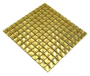Mozaik pločica Quadrat Crystal XCM GO823 (30 x 30 cm, Zlatna, Sjaj)