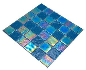 Mozaik pločica Quadrat Crystal Mix CM S463 (29,8 x 29,8 cm, Plava, Sjaj)