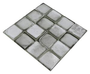 Mozaik pločica Quadrat Crystal Cement Style XCM CS02 (29,8 x 29,8 cm, Svijetlosiva, Sjaj)