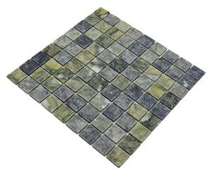 Mozaik pločica Quadrat MOS 32/407 (30,5 x 30,5 cm, Zelena, Mat)
