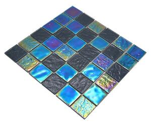 Mozaik pločica Quadrat Crystal Mix CM S365 (29,8 x 29,8 cm, Safirno plava, Sjaj)