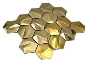 Mozaik pločica Hexagon HXM 30GO (26,2 x 23 cm, Zlatna, Sjaj)