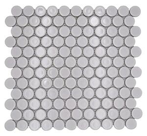 Mozaik pločica Knopf Uni 10G (33 x 31,2 cm, Bijela, Sjaj)