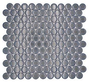Mozaik pločica Knopf Uni 41G (33 x 31,2 cm, Sivo-plava, Sjaj)