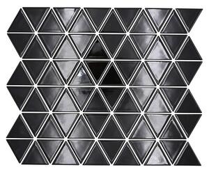 Mozaik pločica Dreieck Uni CG TR 59 (29,1 x 25,2 cm, Crna, Sjaj)