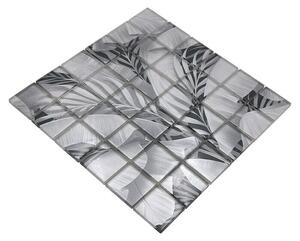 Mozaik pločica Quadrat Crystal Rainforest XCM RF03 (29,8 x 29,8 cm, Siva, Sjaj)