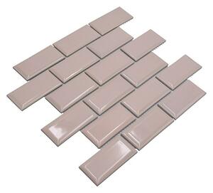 Mozaik pločica Metro Uni CG M19TR (29,1 x 29,6 cm, Svijetloroza, Sjaj)