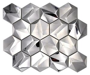Mozaik pločica Hexagon HXM 40SB (26,2 x 23 cm, Siva, Sjaj)