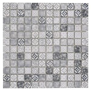 Mozaik pločica JAB 23PV02 grey (29,7 x 29,7 cm, Siva, Mat)