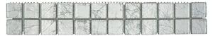 Bordura za pločice Struktur YBO 8SB16 (30 x 4,8 cm, Siva, Sjaj)