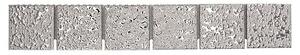 Bordura za pločice Gehämmert YBO SB595 (4,8 x 30,6 cm, Srebrna, Sjaj)