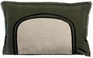 Laly Bicolore Ukrasni Jastuk 40X65 Olive Pamuk, Lan