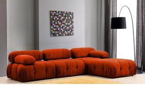 Woody Fashion Kutna garnitura Bubble Corner ( L1-O1-1R -Puf) - Tile crvena