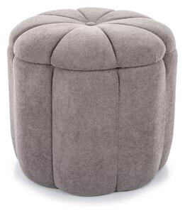 Sivi tabure TUP s prostorom za pohranu 45x45 cm