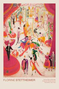 Reprodukcija Spring Sale at Bendels (Retro / Festive / Camp / Pink / Shopping) - Florine Stettheimer