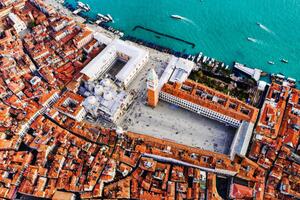 Fotografija Aerial view of piazza San Marco, Venice, Italy, Matteo Colombo