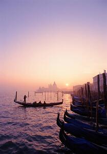 Fotografija Italy, Venice gondolas at sunset, Grant Faint