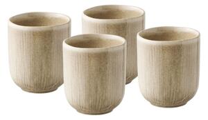 Bež šalice u setu 4 kom glinene 360 ml Viola – House Nordic
