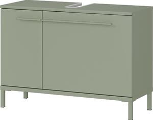 Zeleni ormarić za ispod umivaonika u mat dekoru 80x59 cm Laurino – Germania