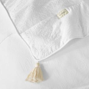 Bijeli prekrivač Noemi s resama 170 x 210 cm