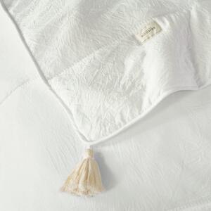 Bijeli prekrivač Noemi s resama 220 x 240 cm