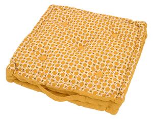Jastuk za sjedenje na podu LINGE 45x43 cm, žuti