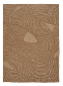 Ručno rađen vunen tepih u tamnoj prirodnoj boji 160x230 cm Pune – House Nordic