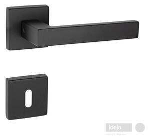 Kvaka Quadro Eco crna mat <span> kvadratna rozeta ključ, cilindar ili wc</span> Cilindar