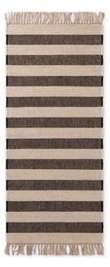 Crna/krem obostrana/ručno rađena jutena staza 80x200 cm Playa – Hanse Home