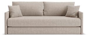 Svjetlo smeđa sklopiva sofa od šenila 209 cm Shannon – Cosmopolitan Design