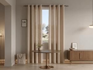 Zavjesa TAVIO 140x250 cm, svijetlo bež Sistem za vješanje: Metalni prstenovi