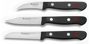 Wüsthof - Set kuhinjskih noževa za povrće GOURMET 3 kom crna