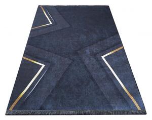 Protuklizni tepih s prekrasnim zlatnim uzorkom Širina: 80 cm | Duljina: 150 cm