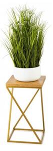 Stalak za cvijeće LOFT 40x24 cm zlatna/smeđa