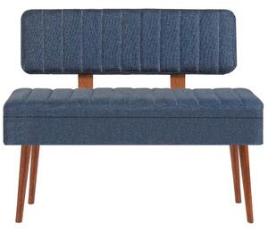 Woody Fashion Set stola i stolica (5 komada), Vina 1048 - 4 - Walnut, Dark Blue