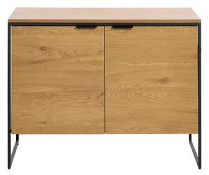 Komoda u dekoru hrasta u prirodnoj boji 104,5x80x45 cm Cesura – Unique Furniture