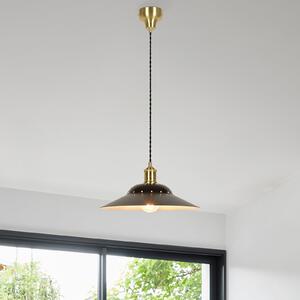 COREP Luster Louise, mat crna, Ø 38 cm, metal, prigušiva, Crno, Dnevni boravak/blagovaonica, Metal