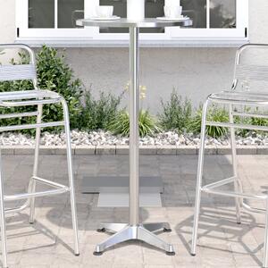 VidaXL Vanjski barski stol podesive visine Ø 59,5x70/114,5 cm aluminij