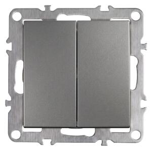 Dvostruki Prekidač OSTE JNH007-W GREY