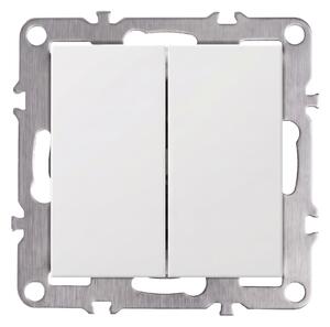 Dvostruki Prekidač OSTE JNH007-W WHITE