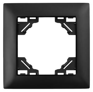 Jednostruki okvir za utičnice OSTE JNH013-1F Black