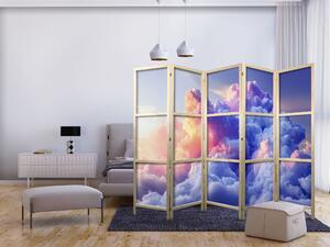 Japanski paravan - Clouds Like Painted: Artistic Brushes of Dawn Painting the Sky
