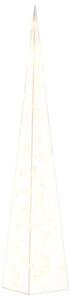 VidaXL Akrilni ukrasni stožac s LED svjetlima topli bijeli 90 cm