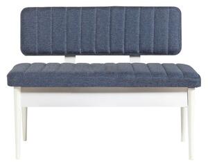 Woody Fashion Klupa, Bijela boja Tamno plava, Vina 1048 - 2 - Dark Blue, White