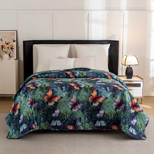 Prekrivač za krevet s uzorkom COLORFUL BUTTERFLY, šareni Dimenzije: 170 x 210 cm