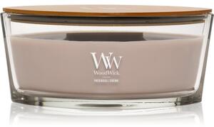 Woodwick Opulent Wood Patchouli Creme mirisna svijeća s drvenim fitiljem 453.6 g