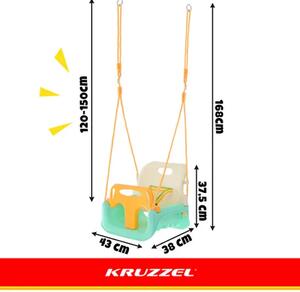 Dječja ljuljačka 3u1 Kruzzel podesiva do 30 kg