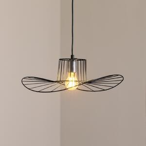 Opviq Viseća svjetiljka Tel, crna, Ø 50 cm, metalna, prigušiva, Crno, Dnevni boravak/blagovaonica, Metal