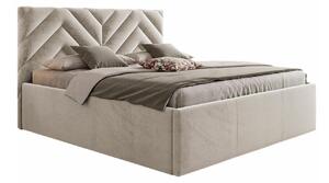 Krevet Beloit 104Bračni, Svijetlo smeđa, 160x200, Tkanina, Basi a doghePodnice za krevet, 172x219x113cm